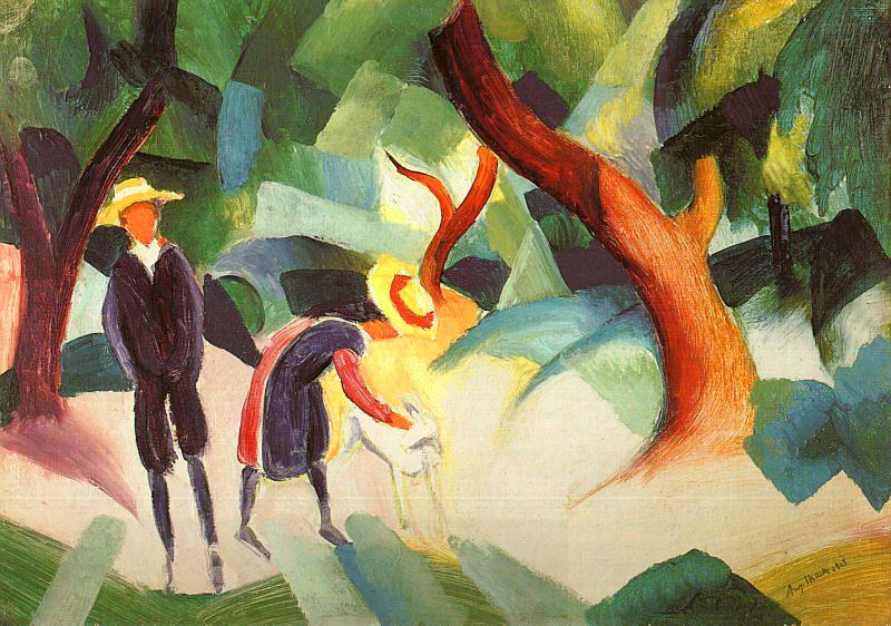 August Macke Children with Goat China oil painting art